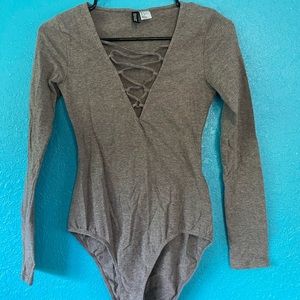 Gray Bodysuit